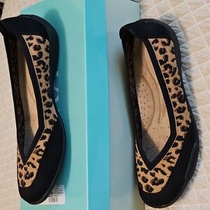 ARRAY LOUISA LEOPARD SLIP-ON SHOES 7N